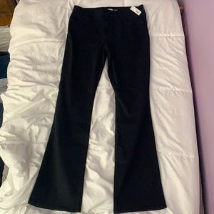 Micro Flare tall black jeans